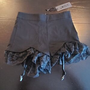 Widow- New with Tags Lace Shorts,  Black, Small
